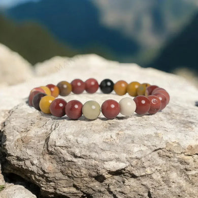 MantraMani® Mookaite Jasper Bracelet – Grounding, Strength & Vitality