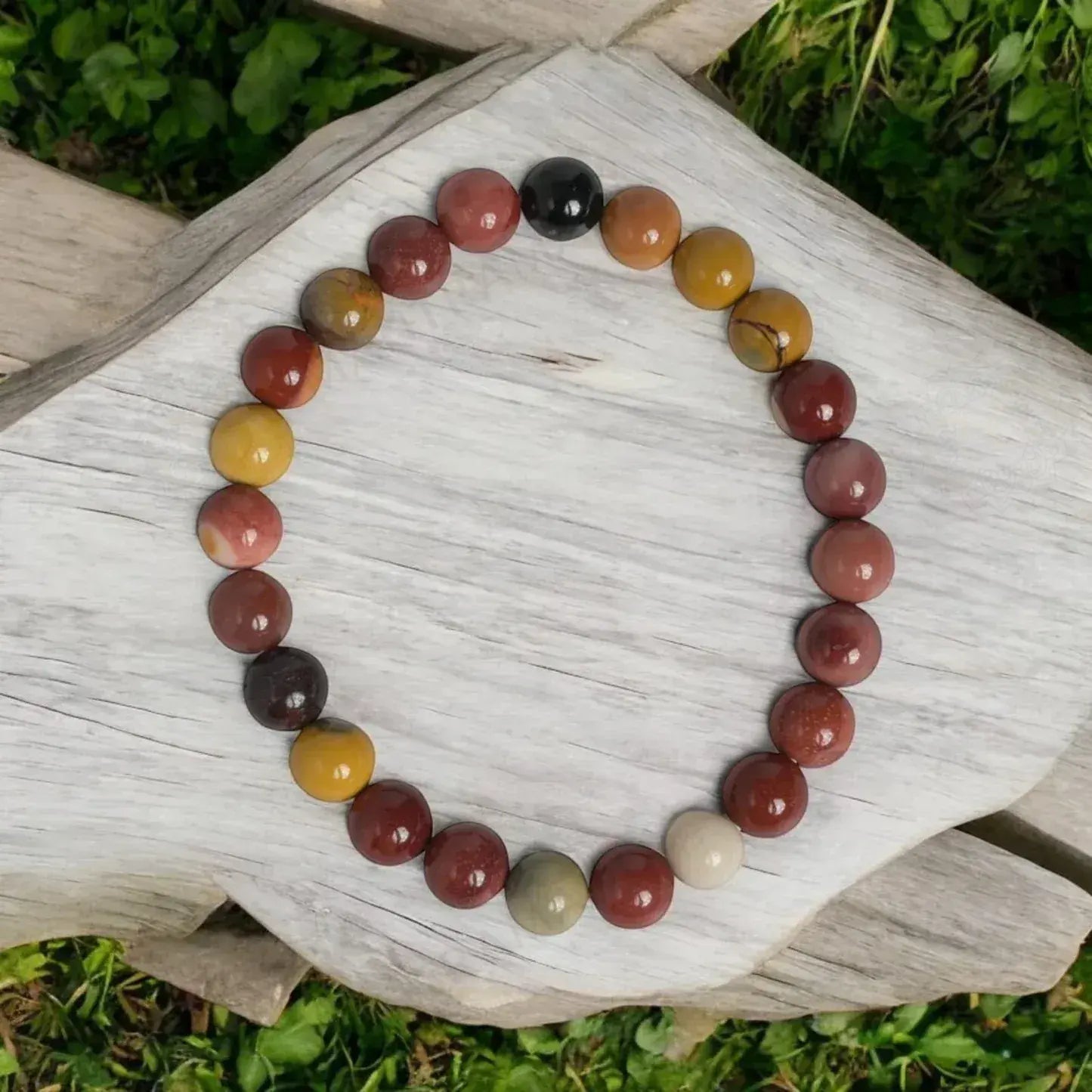MantraMani® Mookaite Jasper Bracelet – Grounding, Strength & Vitality