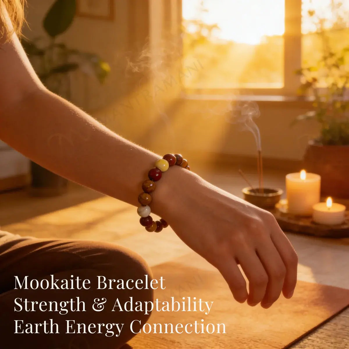 MantraMani® Mookaite Jasper Bracelet – Grounding, Strength & Vitality