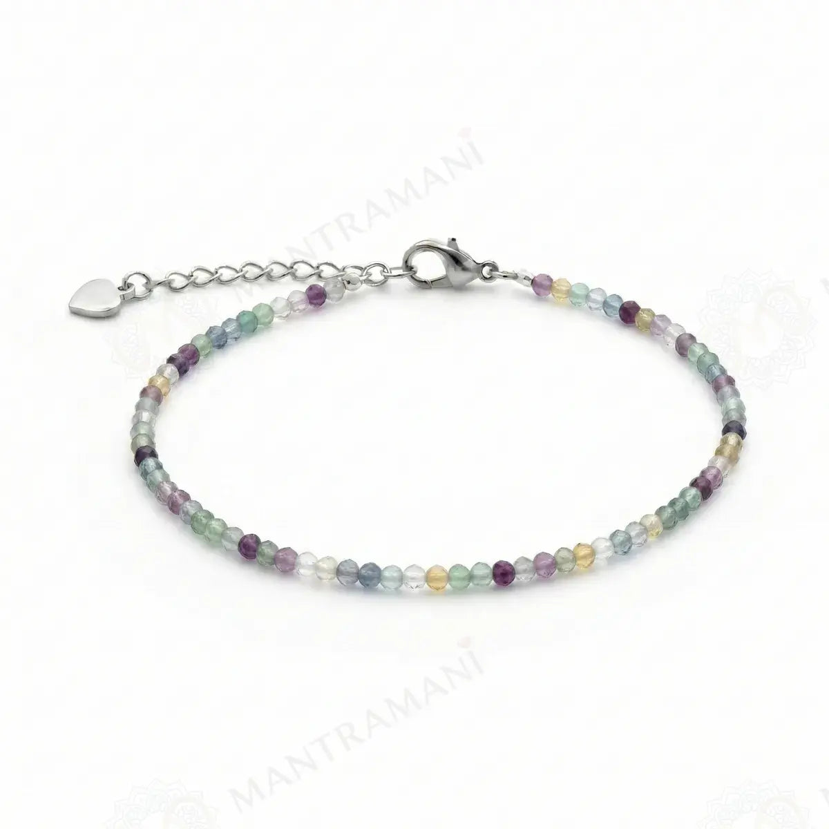 MantraMani® Natural Multi Fluorite Anklet