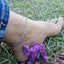 MantraMani® Natural Multi Fluorite Anklet