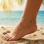 MantraMani® Natural Multi Fluorite Anklet
