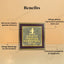 MantraMani® Lord Krishna Raw Pyrite Frame | Narayan Mantra for Peace & Joy