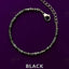 MantraMani® Black Rutilated Quartz Anklet