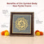 MantraMani® Om Symbol Raw Pyrite Frame | Meditative Mandala for Peace & Cosmic Energy