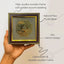 MantraMani® Om Symbol Raw Pyrite Frame | Meditative Mandala for Peace & Cosmic Energy