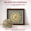 MantraMani® Om Symbol Raw Pyrite Frame | Meditative Mandala for Peace & Cosmic Energy