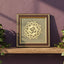 MantraMani® Om Symbol Raw Pyrite Frame | Meditative Mandala for Peace & Cosmic Energy