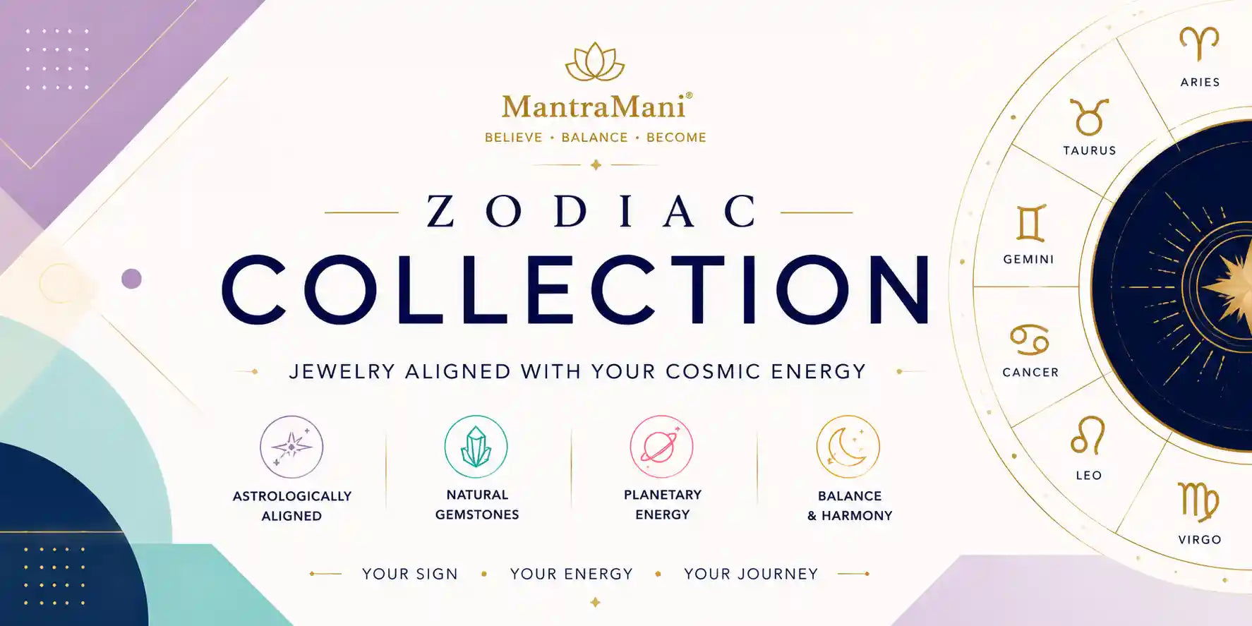 Zodiac Sign Bracelets, Gemstones & Spiritual Jewelry