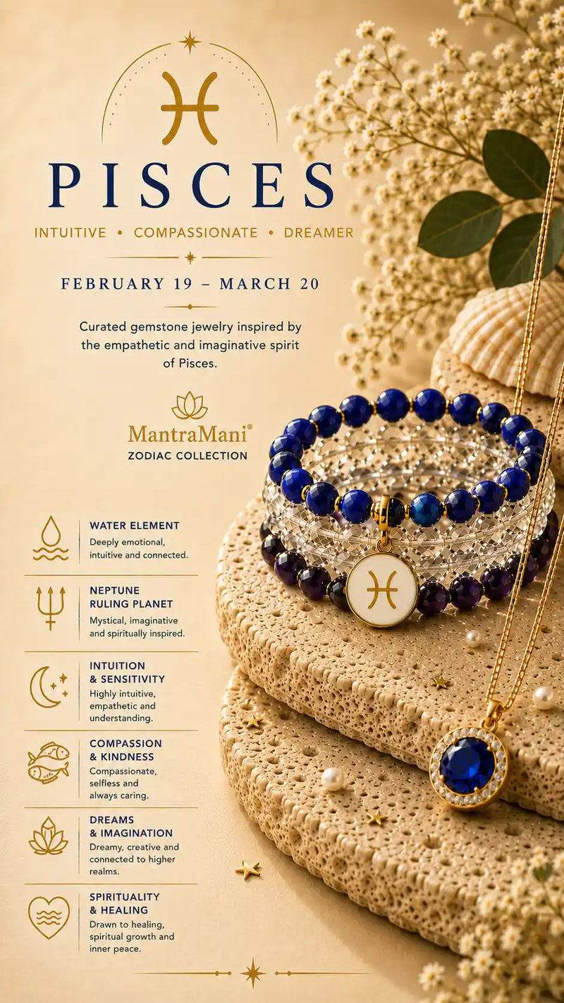 Pisces Birthstone Bracelets & Zodiac Jewelry