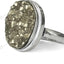 MantraMani® Pyrite Ring: Attracts Wealth and Abundance