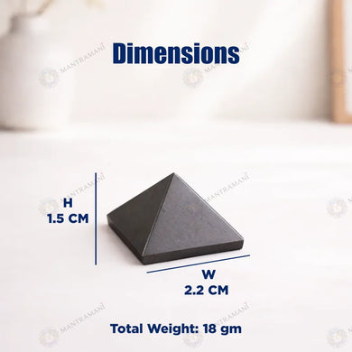 MantraMani® Pyrite Small Pyramid – Wealth Attraction & Protection Crystal
