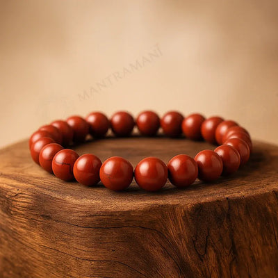 MantraMani® Red Jasper Bracelet – Strength, Stability & Root Chakra Energy for Bracelet