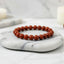 MantraMani® Red Jasper Bracelet – Strength, Stability & Root Chakra Energy