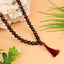 MantraMani® Red Sandalwood Beads Mala  | Plain Round Smooth Rakta Chandan  Mala |  6mm