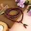 MantraMani® Red Sandalwood Beads Mala  | Plain Round Smooth Rakta Chandan  Mala |  6mm