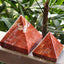 MantraMani® Red Jasper Crystal Pyramid – Strength, Courage & Stability Energy