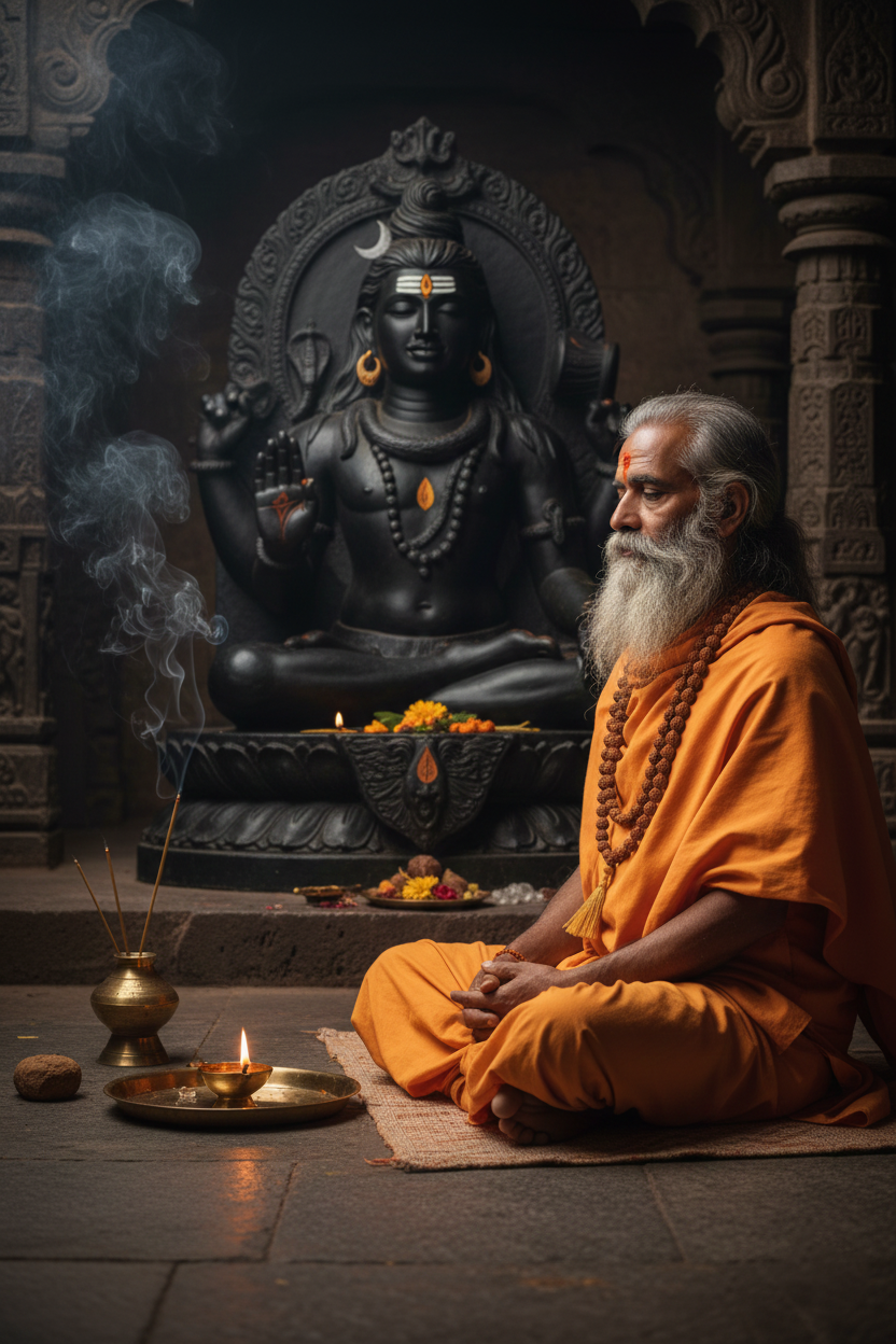 MantraMani™ Rudraksha Jaap Mala — 108 + 1 Meru | 5 Mukhi Rudraksha (5mm) for Japa, Meditation & Spiritual Balance