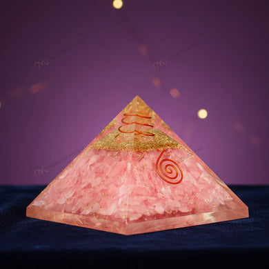 MantraMani® Rose Quartz Pyramid – Love, Relationship & Heart Chakra Healing