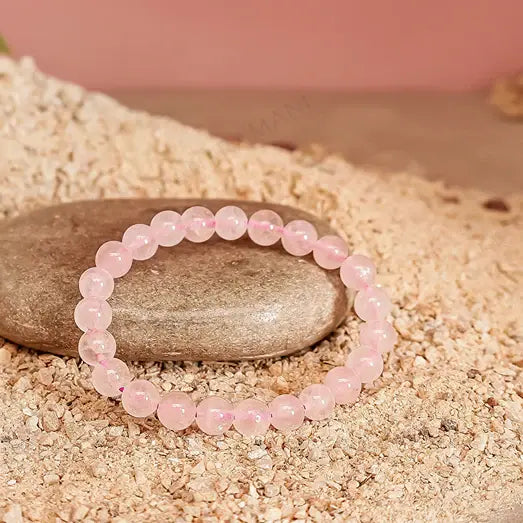MantraMani® Rose Quartz Bracelet – Love, Emotional Healing & Self Love