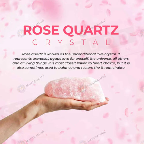 MantraMani® Rose Quartz Ring: Relationship & Love