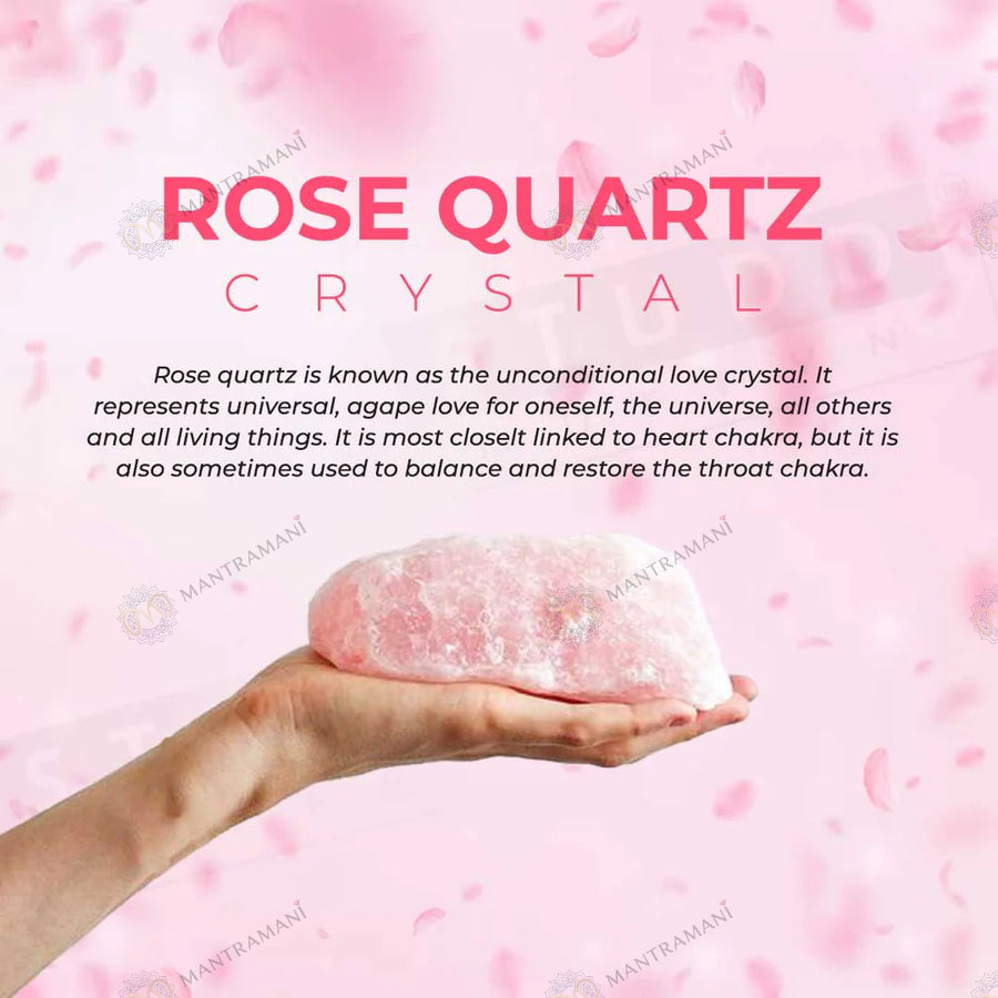 MantraMani® Rose Quartz Ring: Relationship & Love