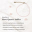 MantraMani® Rose Quartz Diamond Cut Anklet: Improve Love, Relationship & Emotional Connection