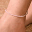 MantraMani® Rose Quartz Diamond Cut Anklet: Improve Love, Relationship & Emotional Connection