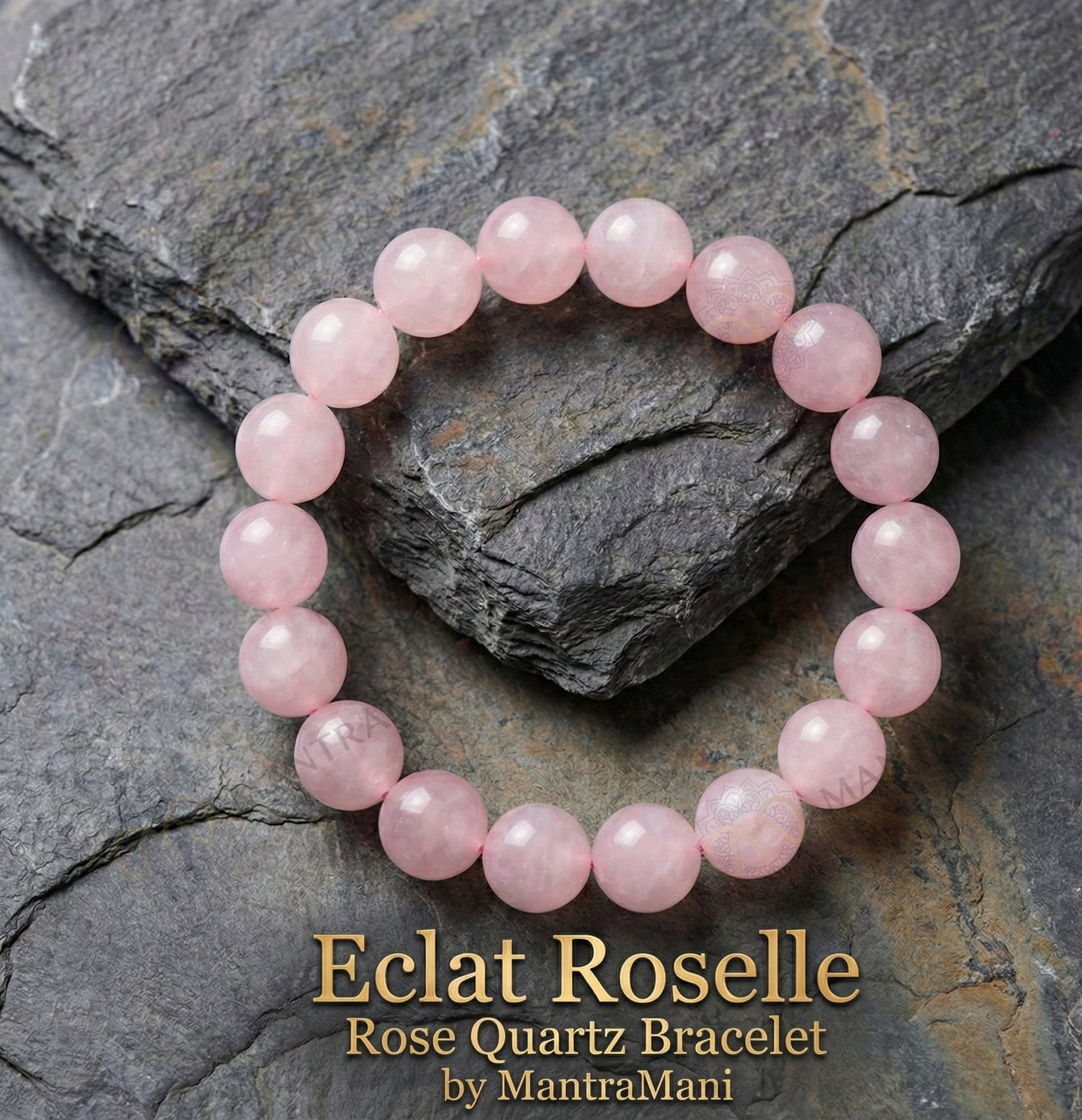 MantraMani® Éclat Roselle™ Rose Quartz Bracelet