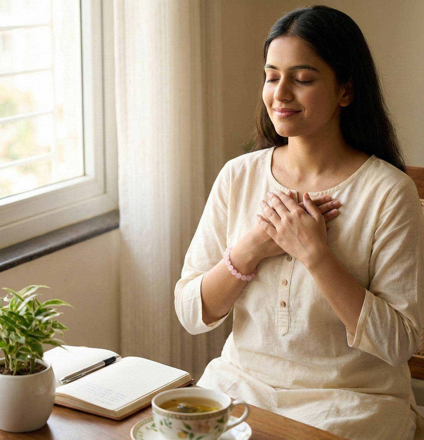 Éclat Roselle™ Rose Quartz Bracelet
