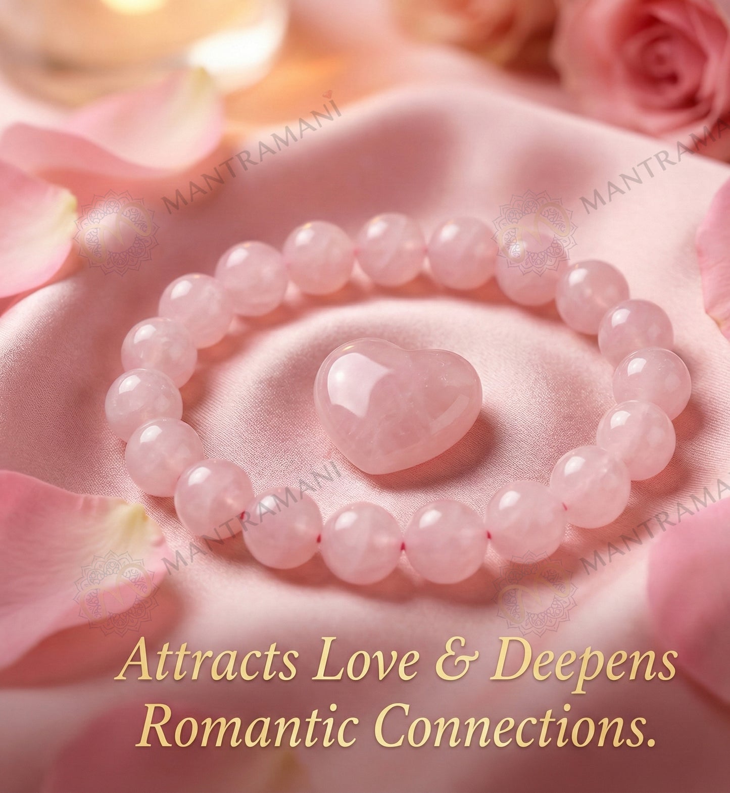 MantraMani® Éclat Roselle™ Rose Quartz Bracelet