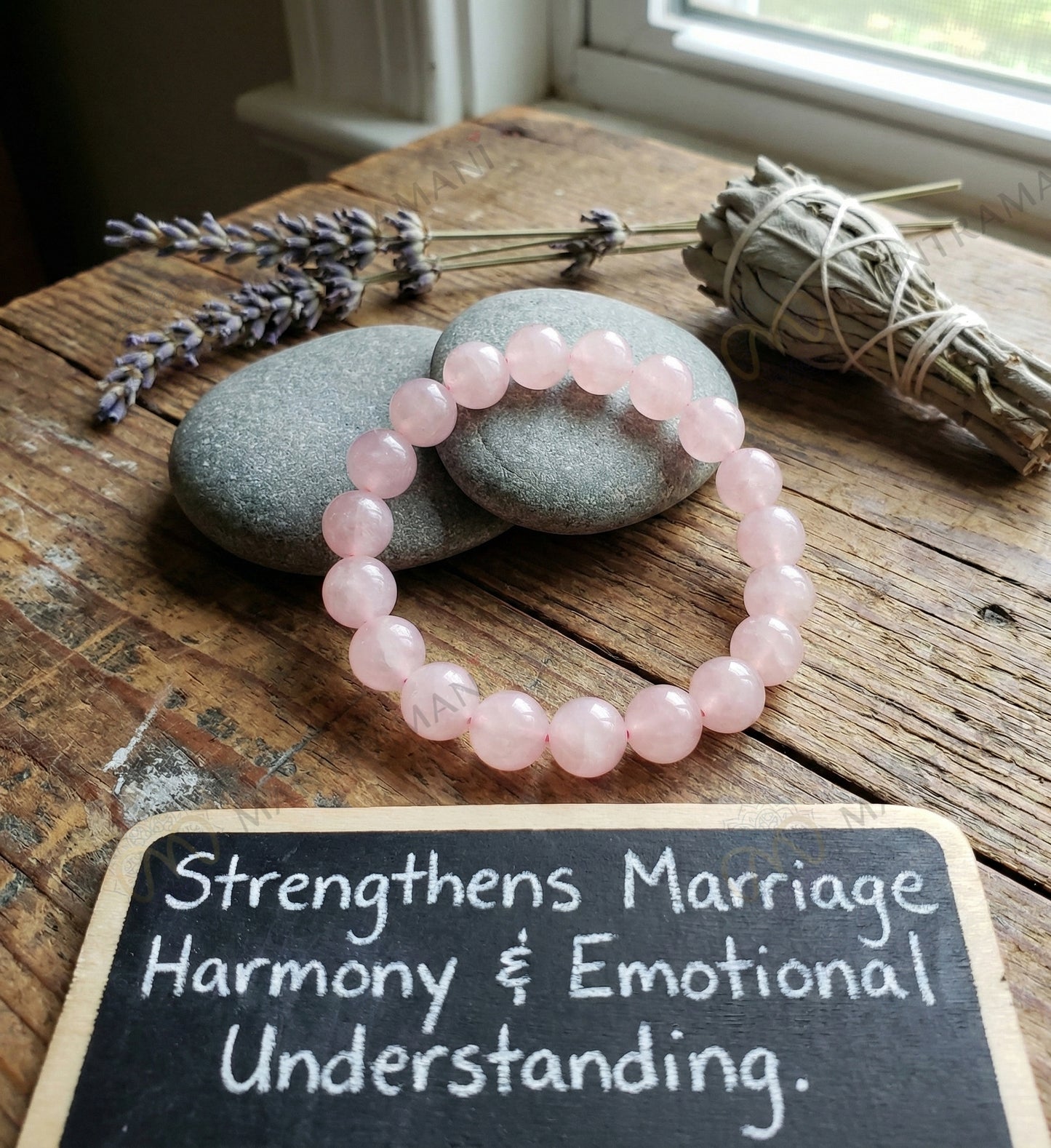 MantraMani® Éclat Roselle™ Rose Quartz Bracelet