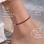 MantraMani® Radiance Ruby Anklet 3mm – For confidence, courage & inner fire