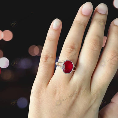MantraMani® Ruby Ring: Boosts Confidence and Leadership