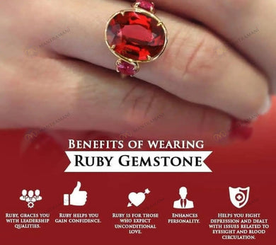 MantraMani® Ruby Ring: Boosts Confidence and Leadership