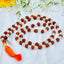 MantraMani® Rudraksha & Clear Quartz (Rudraksha, Sphatik) – Mala | Spiritual Protection & Clarity | Shiva Healing