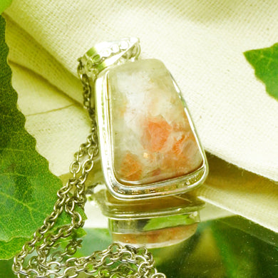 MantraMani® Sunstone Crystal Fancy Pendant