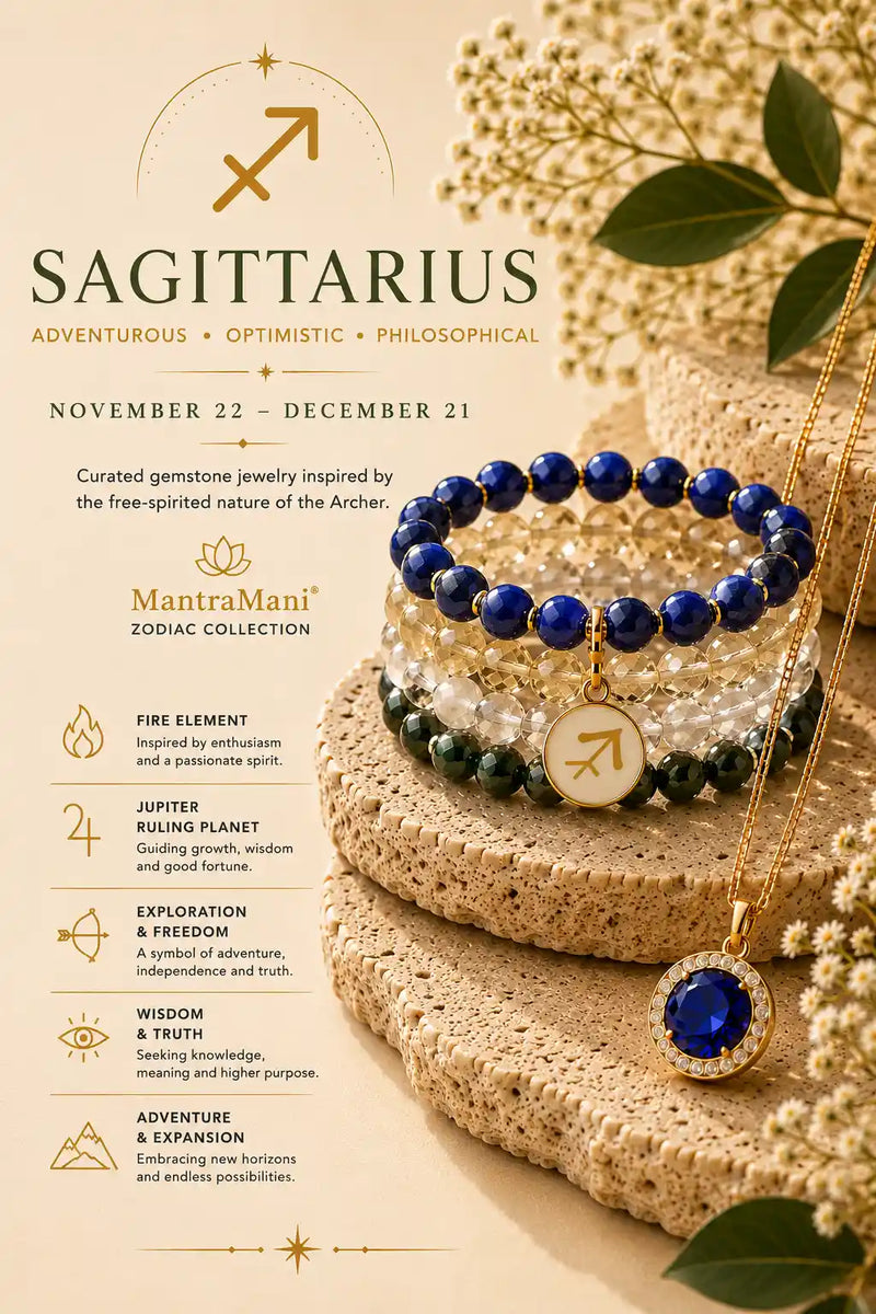 Sagittarius Birthstone Bracelets & Zodiac Jewelry