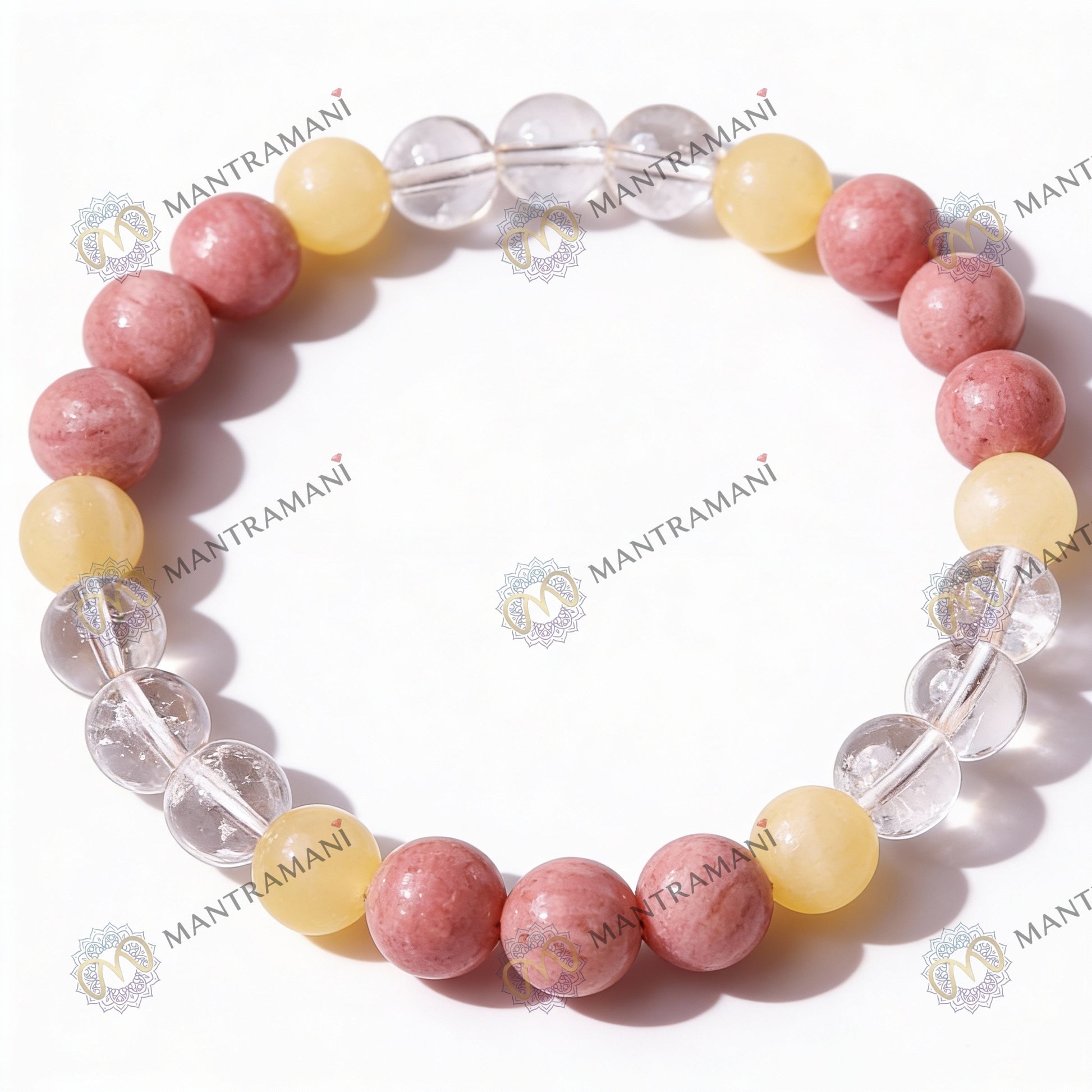 Scorpio Zodiac Birthstone Crystal Bracelet- 8 mm- Vrishchik Rashi Crystal Bracelet