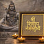 MantraMani® Shivaya Namastubhyam Raw Pyrite Frame for Divine Vibration