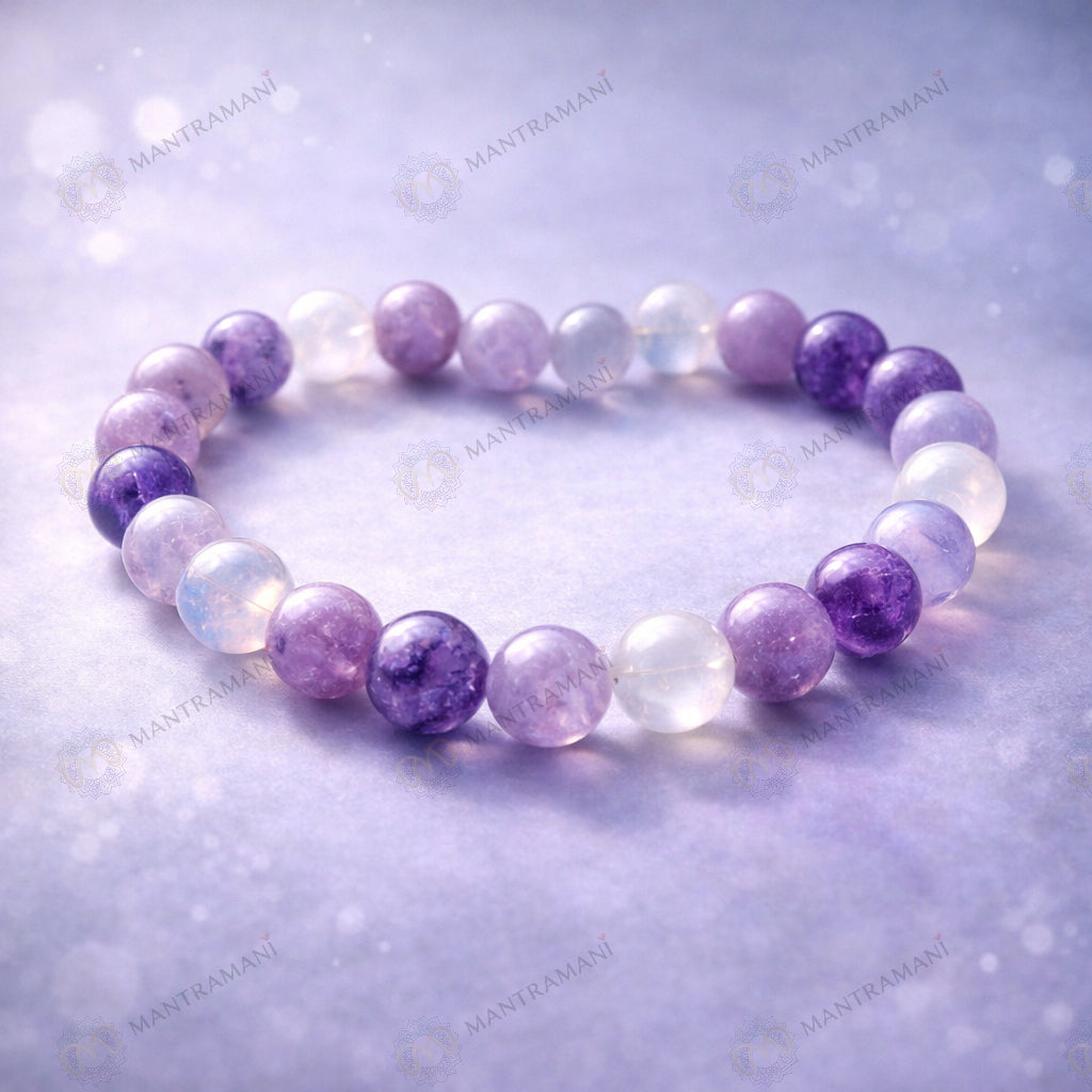MantraMani® Serena Mind™ — Calming Bracelet for Anxiety Relief, Sleep & Mental Peace