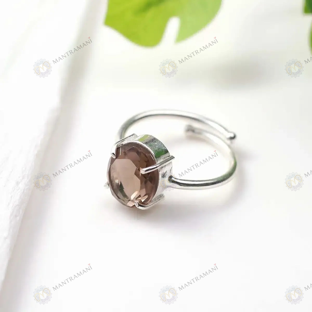 MantraMani® Smoke Quartz Ring - Abhimantrit & Certified