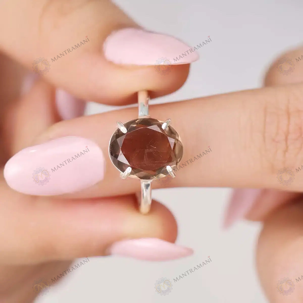 MantraMani® Smoke Quartz Ring - Abhimantrit & Certified