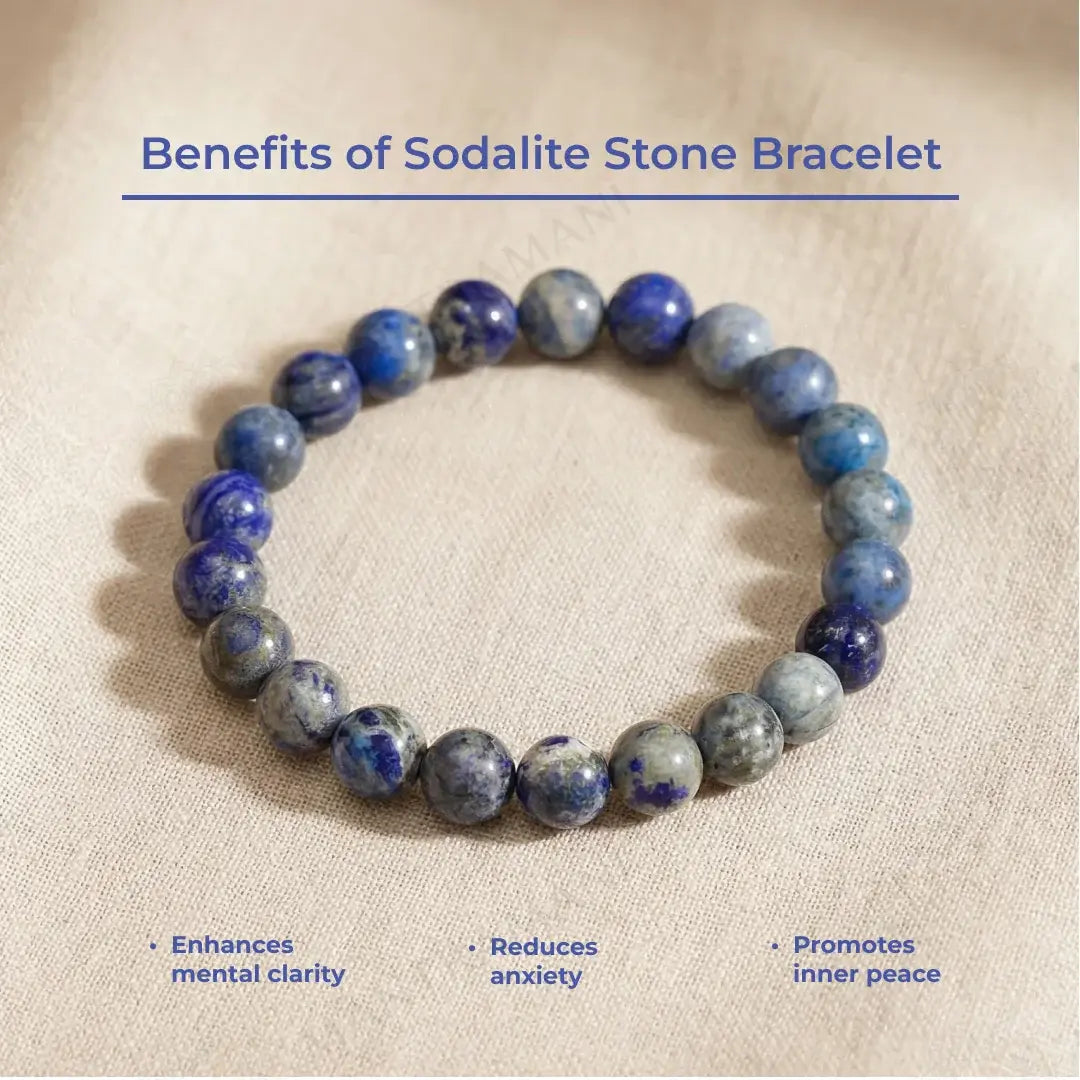 MantraMani® Sodalite Bracelet – Wisdom, Truth & Inner Peace
