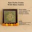 MantraMani® Shree Yantra Raw Pyrite Frame for Wealth Manifestation with FREE Raw Pyrite Stone