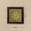 MantraMani® Shree Yantra Raw Pyrite Frame for Wealth Manifestation with FREE Raw Pyrite Stone