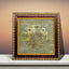 MantraMani® Shree Yantra Raw Pyrite Frame for Wealth Manifestation with FREE Raw Pyrite Stone