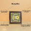 MantraMani® Shubh Labh Raw Pyrite Frame | Swastika Symbol for Prosperity