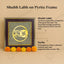 MantraMani® Shubh Labh Raw Pyrite Frame | Swastika Symbol for Prosperity