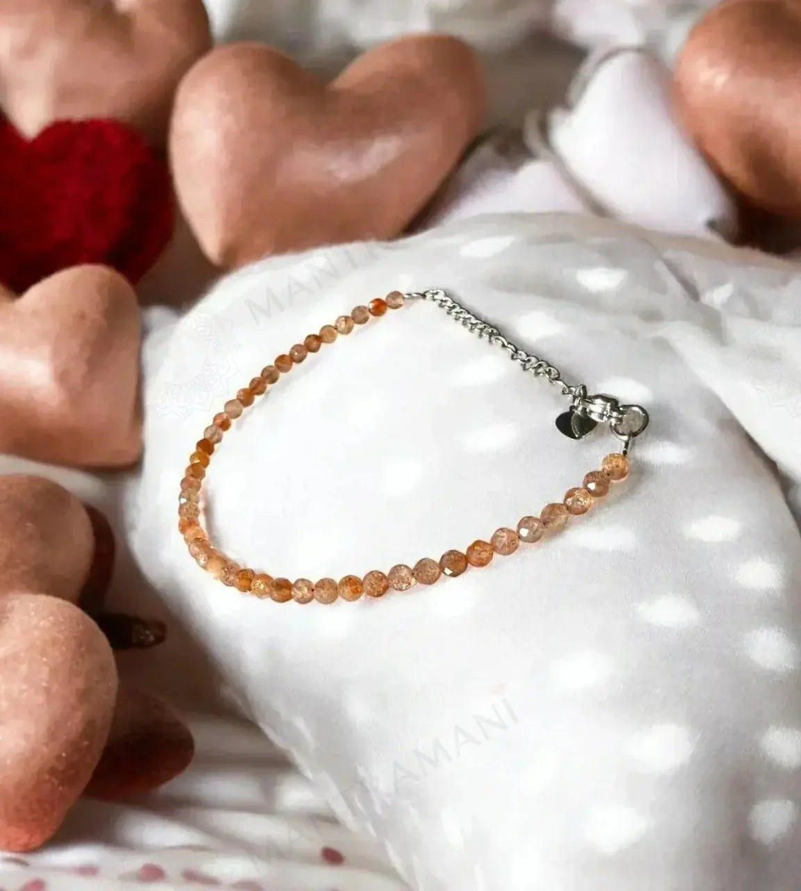 MantraMani® Blue Sunstone Anklet